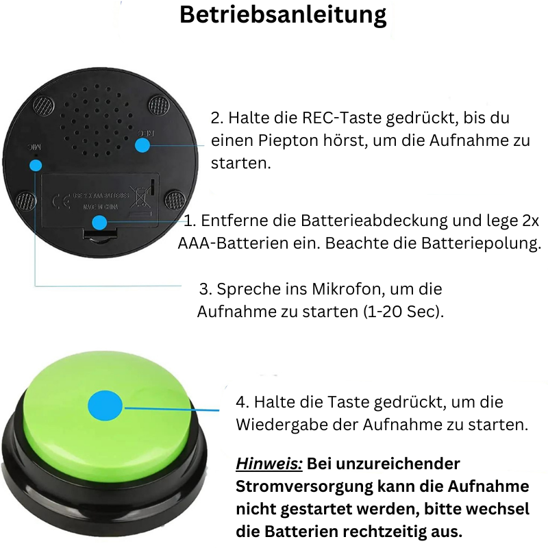 Buddy-Button - Kommuniziere mit deinem Hund