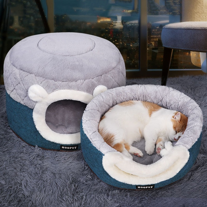 Katzenbett in Höhlenform