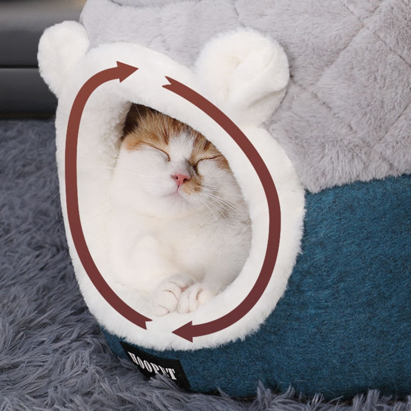 Katzenbett in Höhlenform
