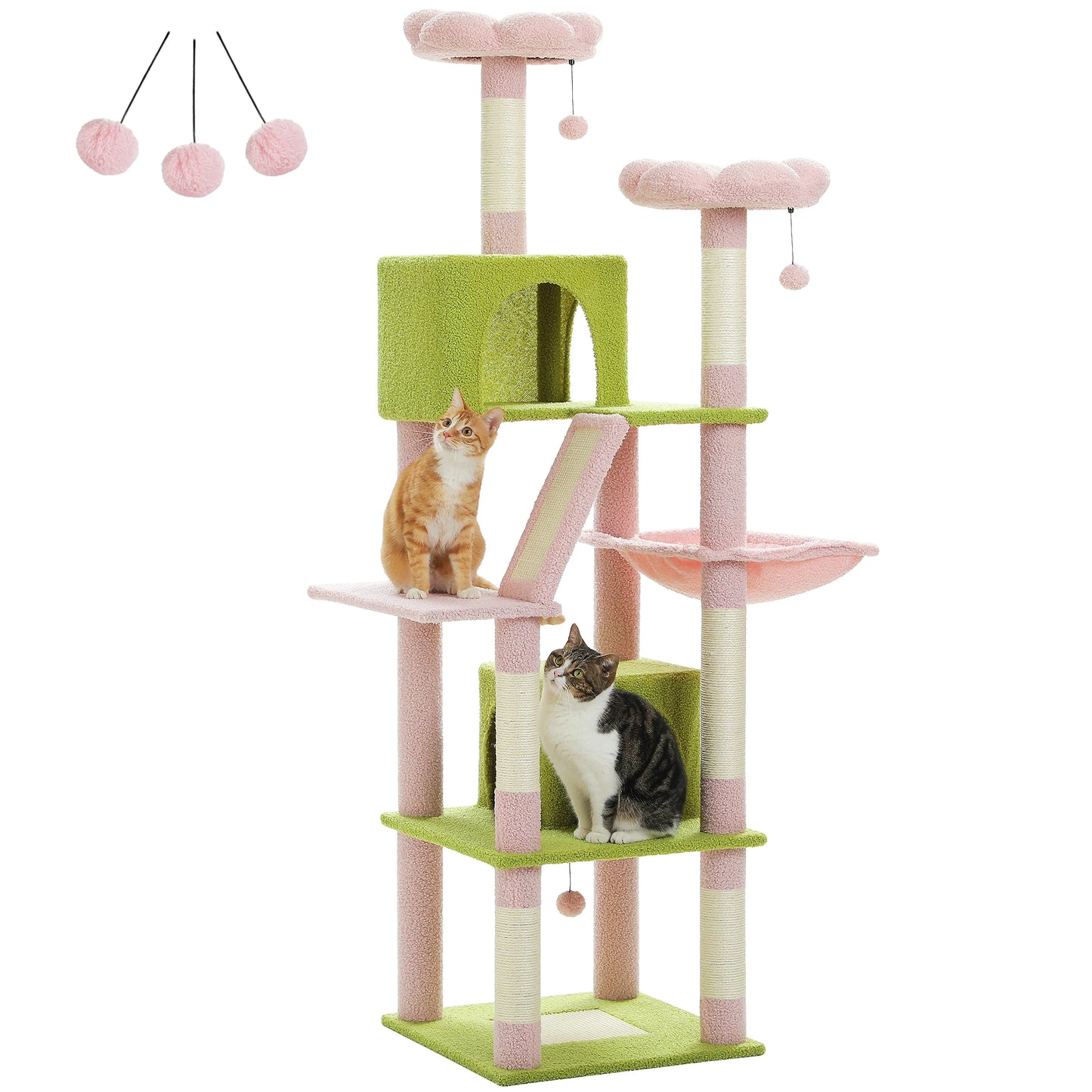 Mehrstöckiger Luxus Kletterturm für Hauskatzen