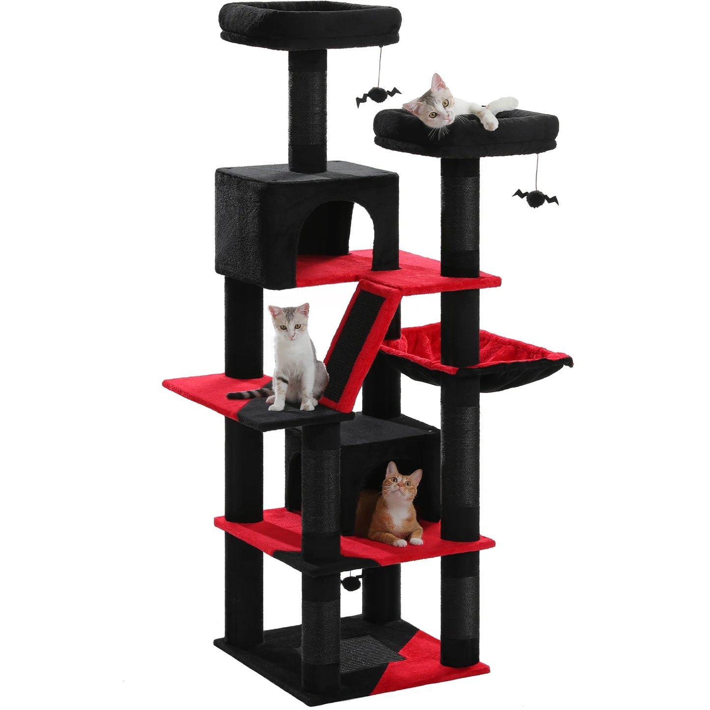 Mehrstöckiger Luxus Kletterturm für Hauskatzen