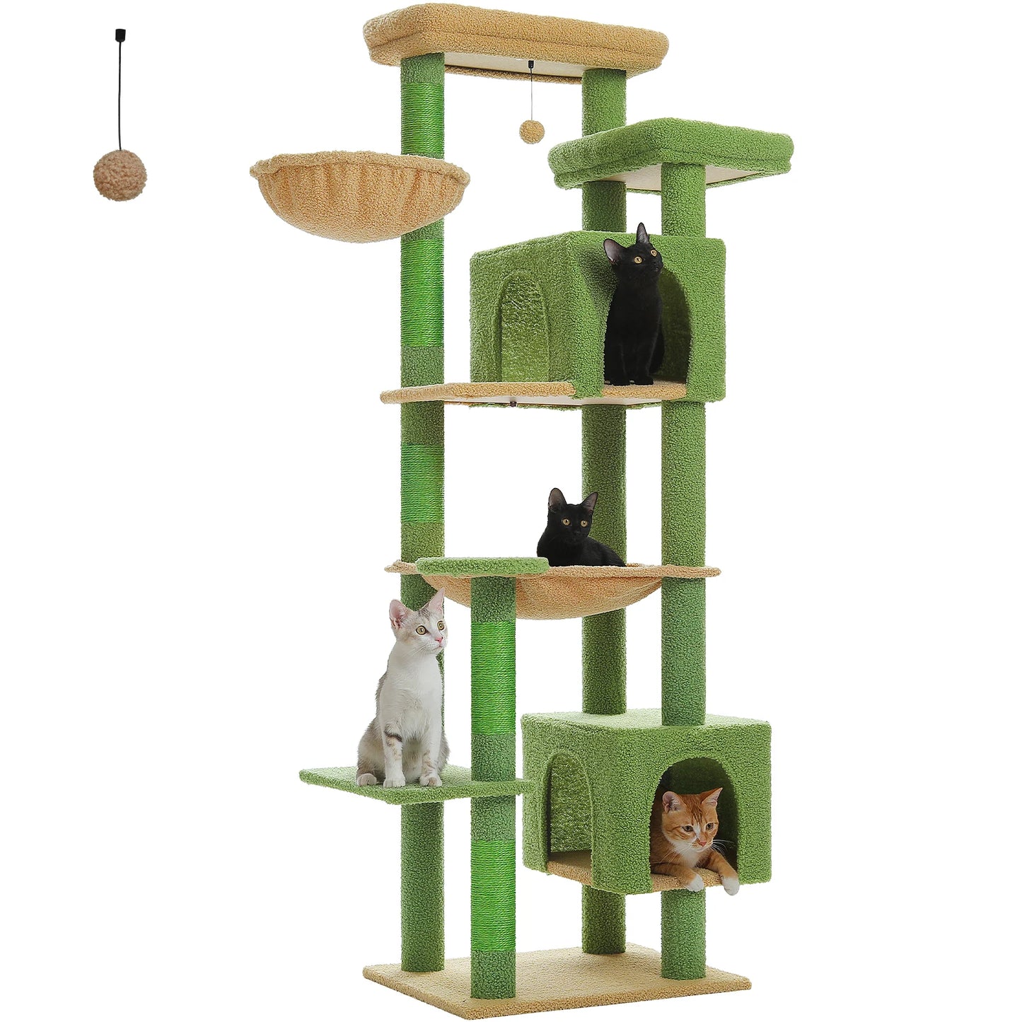 Mehrstöckiger Luxus Kletterturm für Hauskatzen