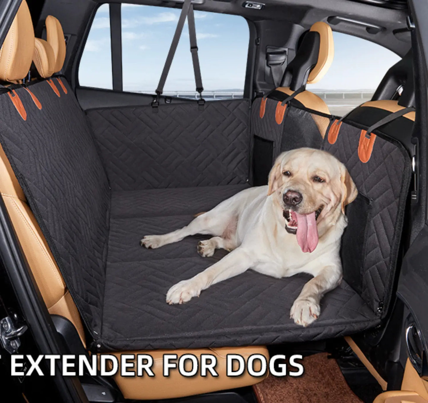 4-in-1 Premium Wasserdichte Autositzabdeckung für Hundetransport