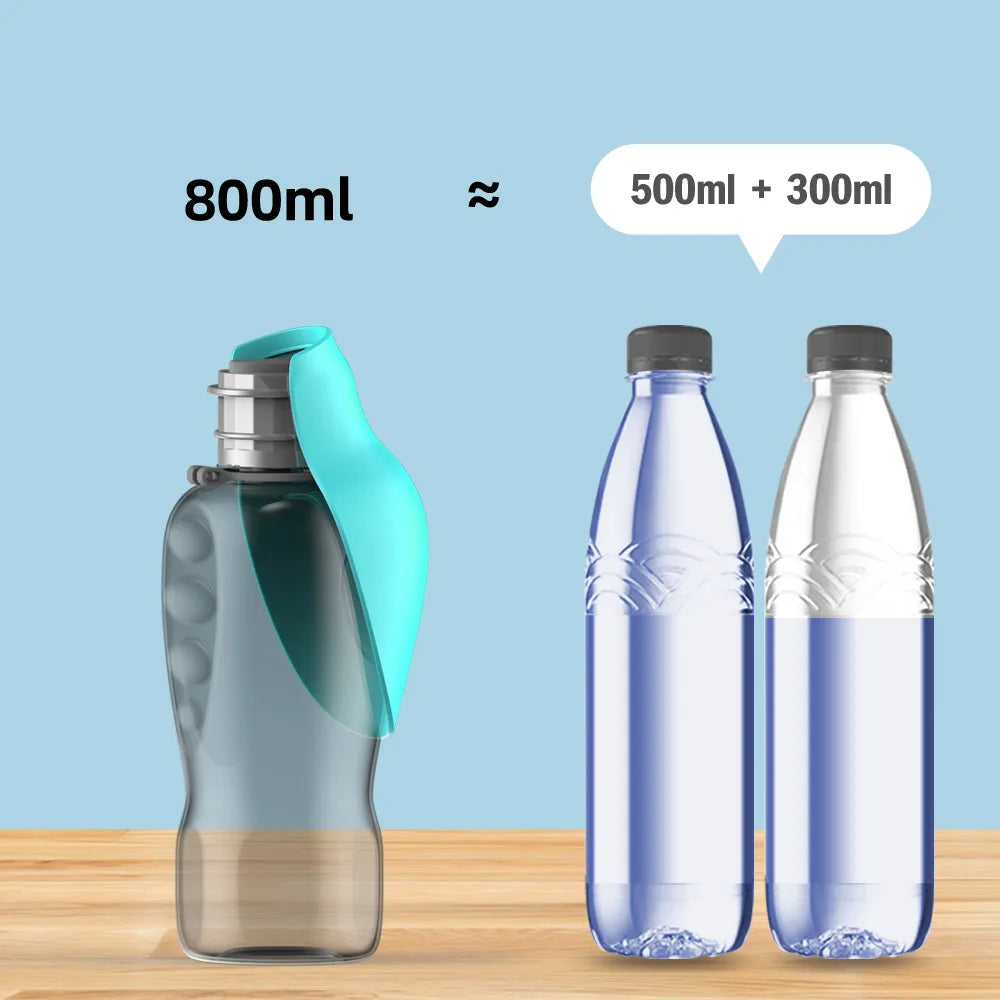 800ml Tragbare Hundeflasche für große Hunde
