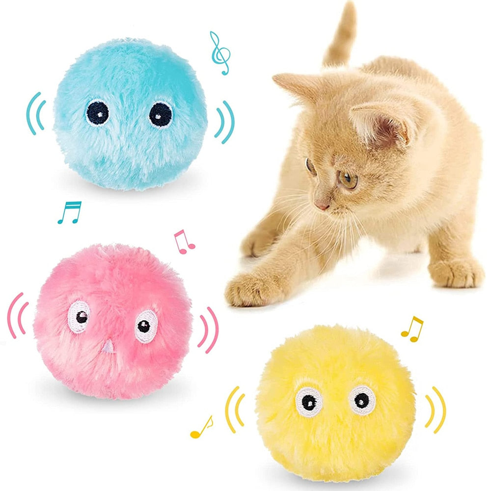 Flauschiger Spielzeugball für Katzen