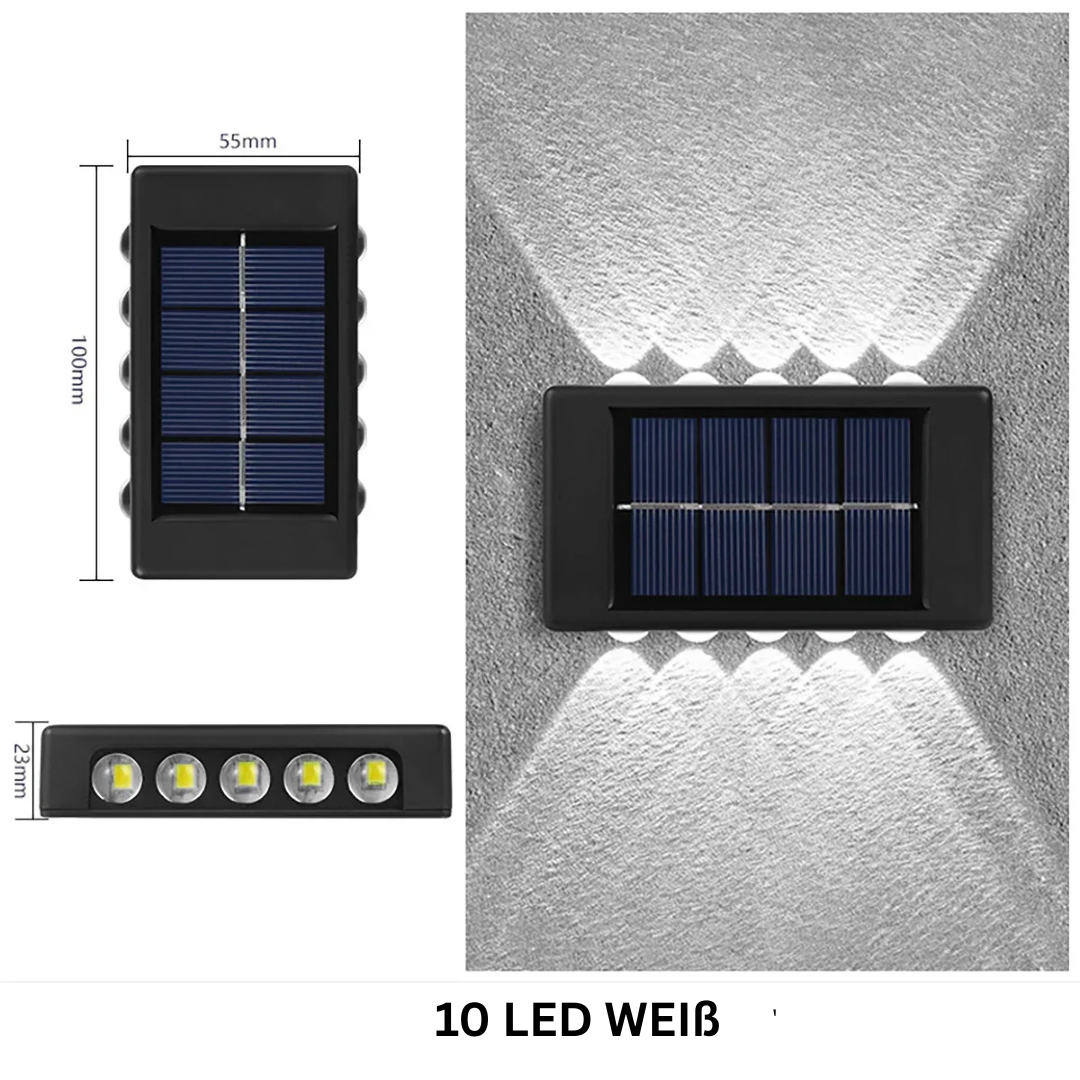 Solar Wandlicht für Garten & Balkon