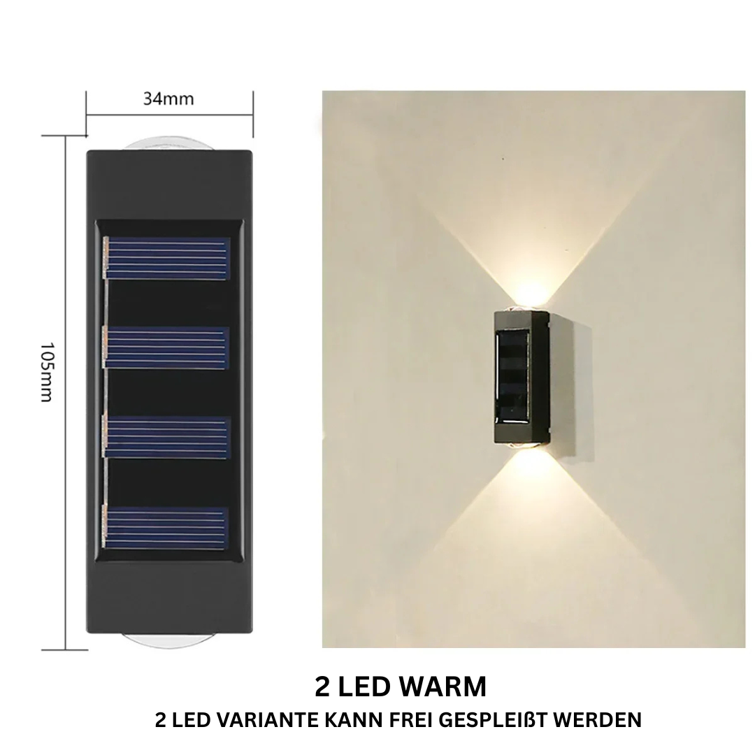 Solar Wandlicht für Garten & Balkon