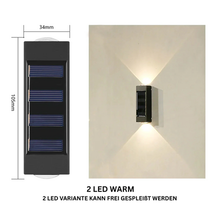 Solar Wandlicht für Garten & Balkon