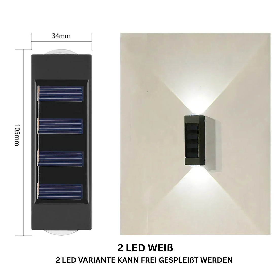 Solar Wandlicht für Garten & Balkon