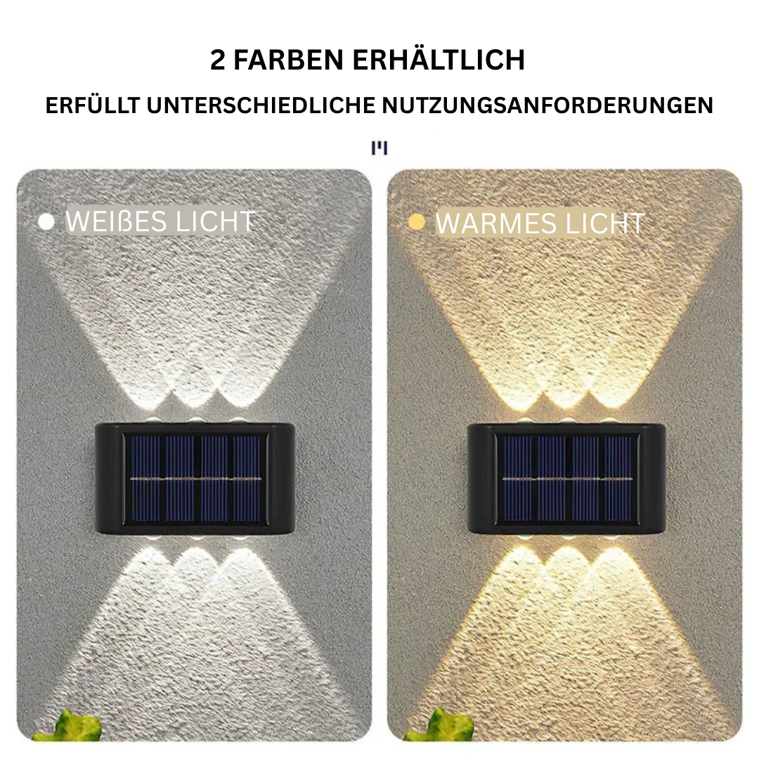 Solar Wandlicht für Garten & Balkon