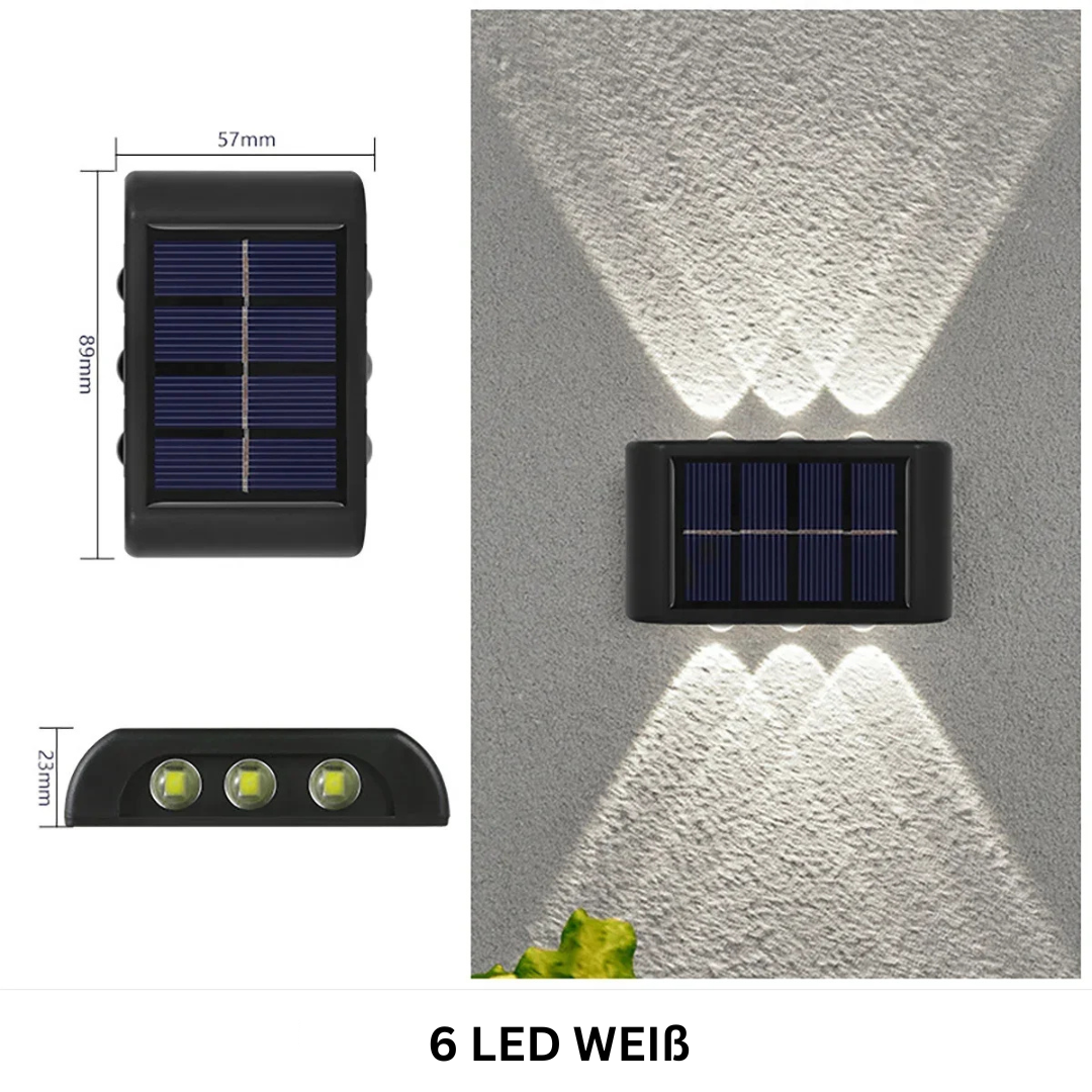 Solar Wandlicht für Garten & Balkon