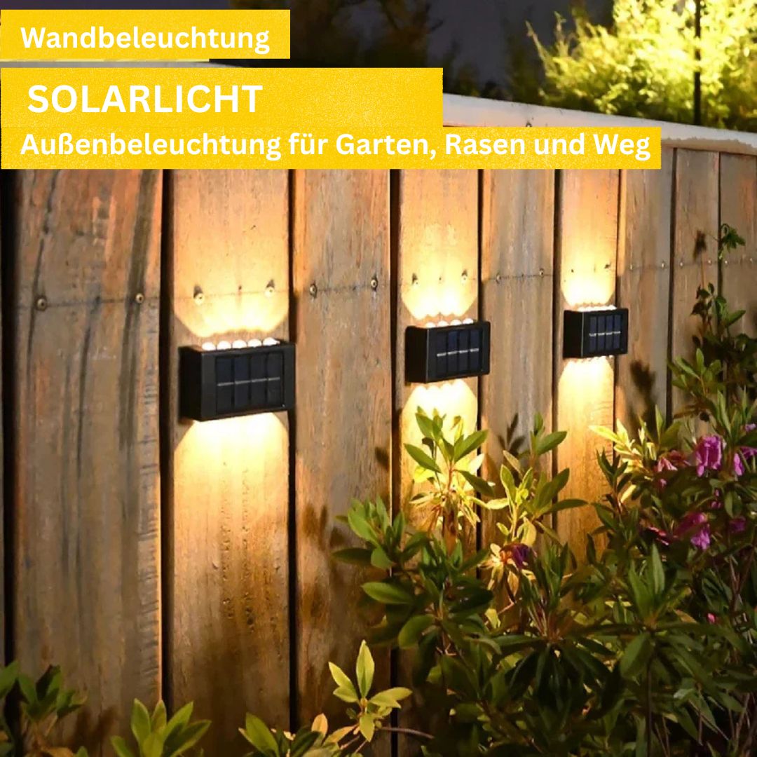 Solar Wandlicht für Garten & Balkon