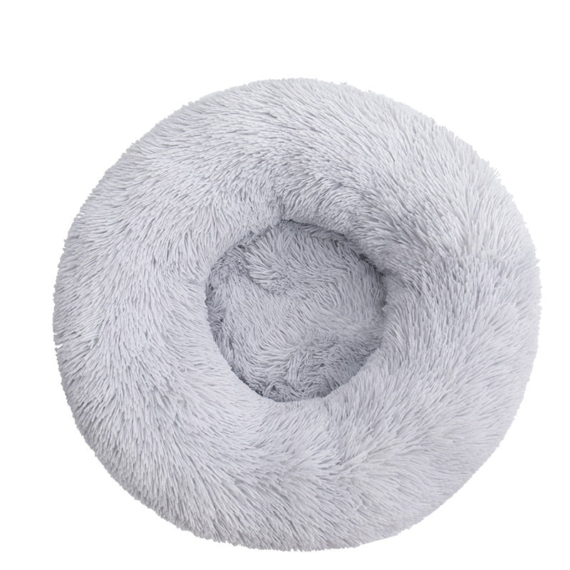 Kuschelbett in Donut Form aus Plüsch