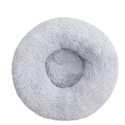 Kuschelbett in Donut Form aus Plüsch