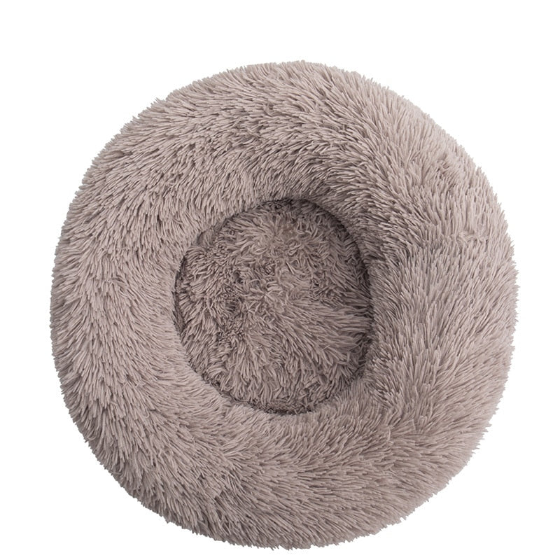 Kuschelbett in Donut Form aus Plüsch