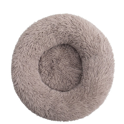 Kuschelbett in Donut Form aus Plüsch