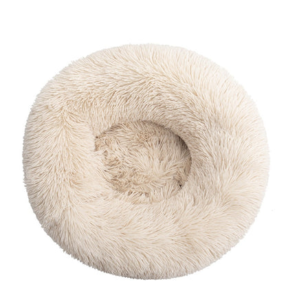 Kuschelbett in Donut Form aus Plüsch