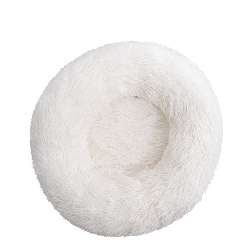 Kuschelbett in Donut Form aus Plüsch