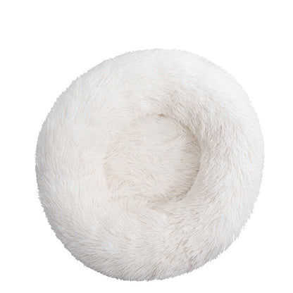 Kuschelbett in Donut Form aus Plüsch