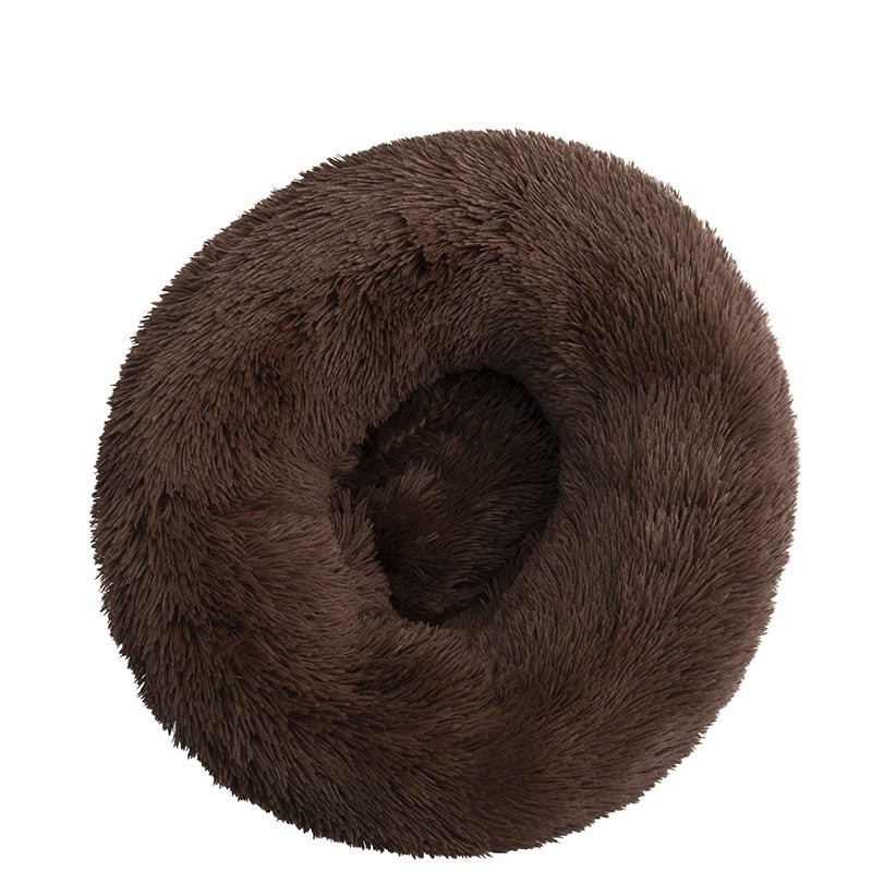 Kuschelbett in Donut Form aus Plüsch