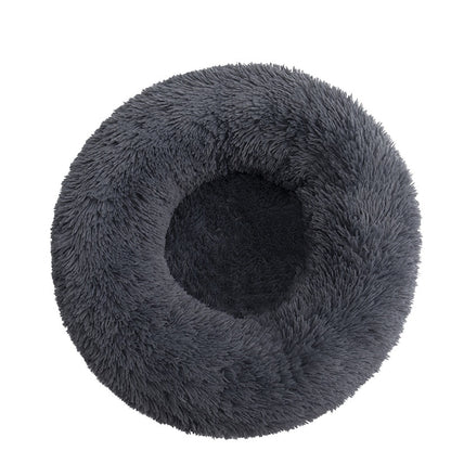 Kuschelbett in Donut Form aus Plüsch