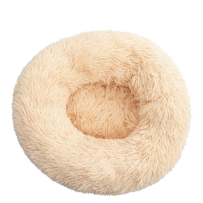 Kuschelbett in Donut Form aus Plüsch