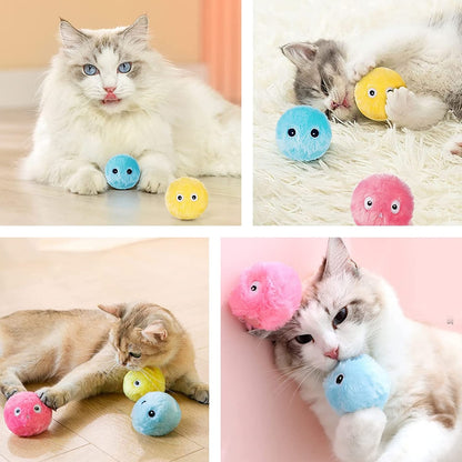 Flauschiger Spielzeugball für Katzen