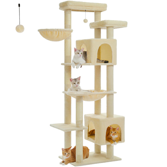 Mehrstöckiger Luxus Kletterturm für Hauskatzen