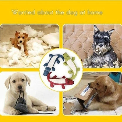 Krokodil - Hundespielzeug: Quietschendes Kauspielzeug zur Zahnreinigung