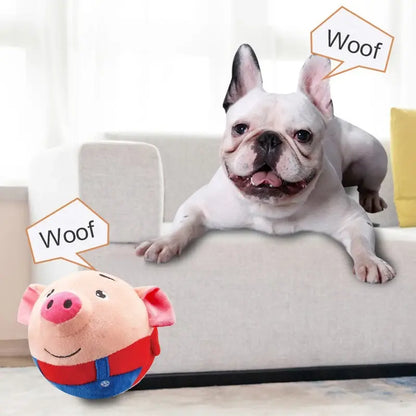 Hüpfendes Schwein – Interaktives Plüschspielzeug für Hunde