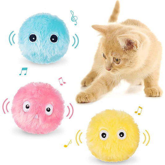 Flauschiger Spielzeugball für Katzen